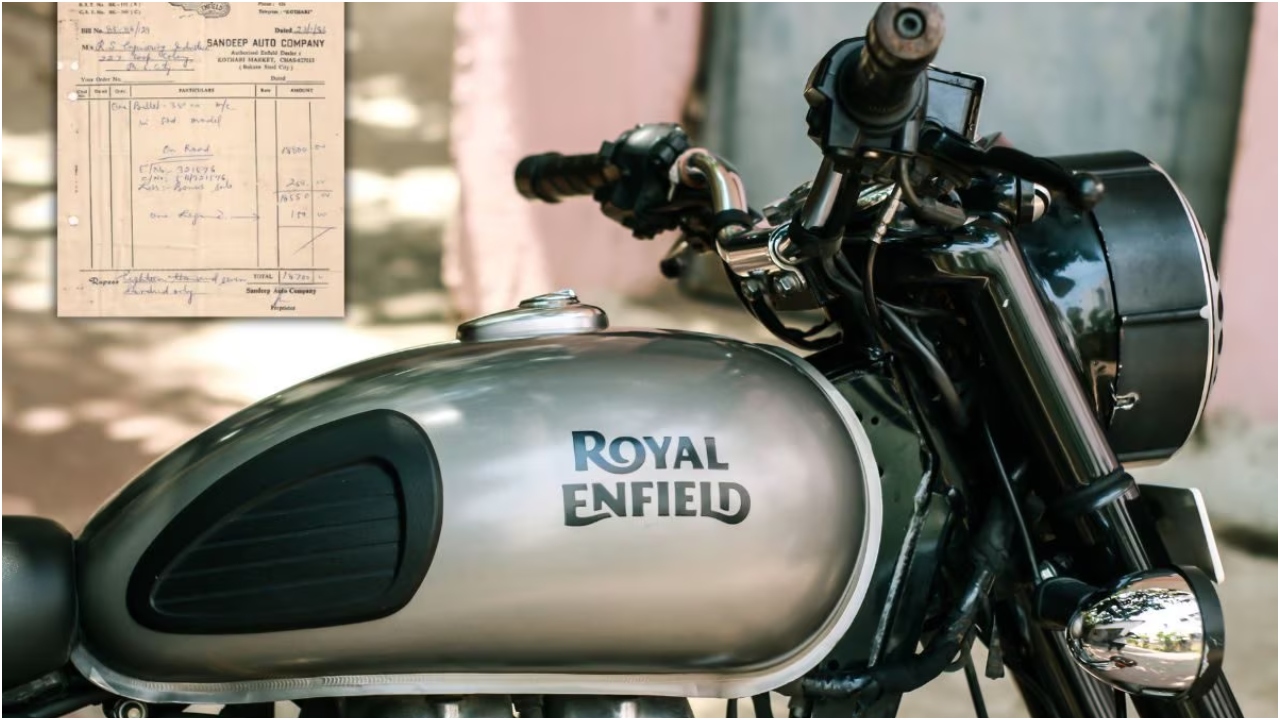 39 साल पहले Royal Enfield Bullet 350 की कीमत थी सिर्फ ₹18,700 – देखें पूरा बिल और जानें खास बातें